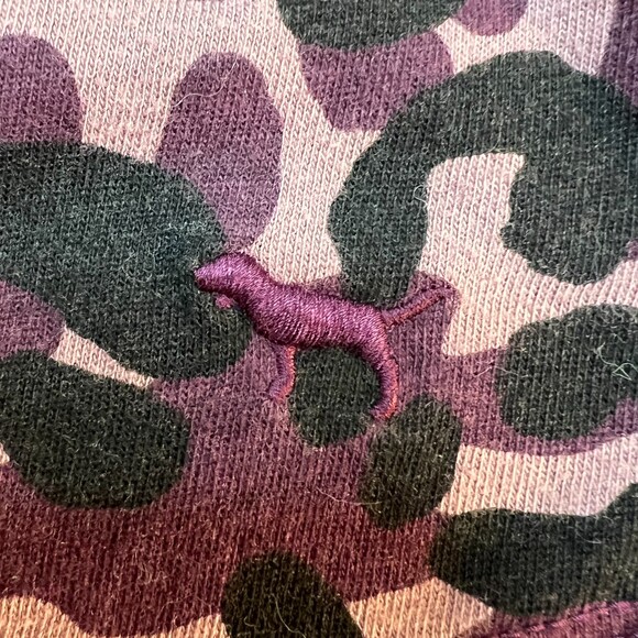 PINK Victoria's Secret Tee Shirt Womens Size L Abstract Cheetah Camo Print - Picture 6 of 11
